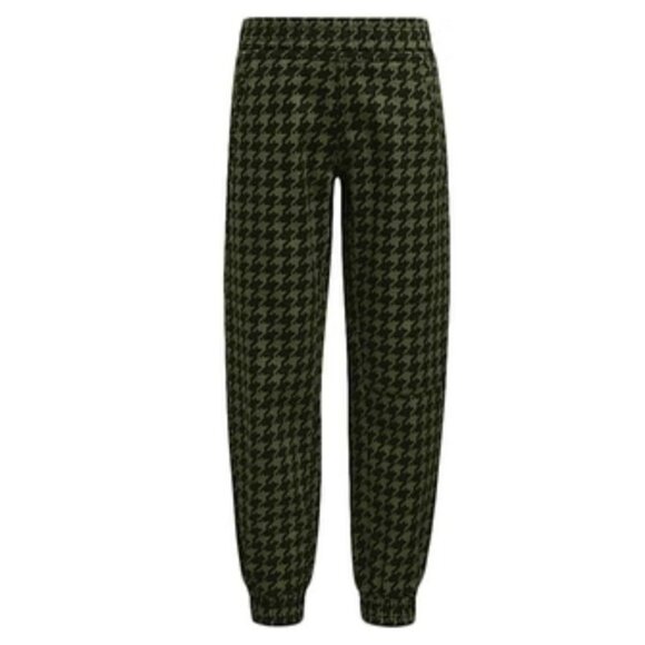 IVY PARK Joggers Kids Medium 11-12Y Houndstooth Denim Pants Black Green New - Picture 4 of 14